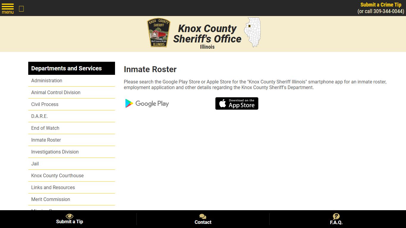 Inmate Roster | Knox County Sheriff IL